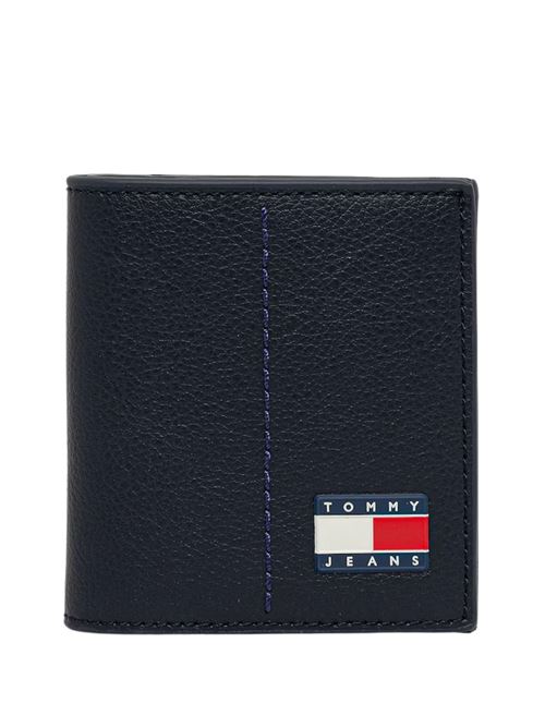 Portafoglio blu in pelle riciclata Tommy Jeans | AM0AM13698C1G